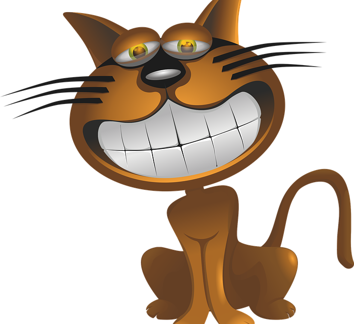 En katt som karikatyr